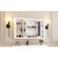 Armoire à miroir de salle de bain 47 po avec rangement, tablette réglable et tablettes ouvertes, armoire à pharmacie murale pour salle de bain, chambre à coucher, meuble-lavabo-361407274