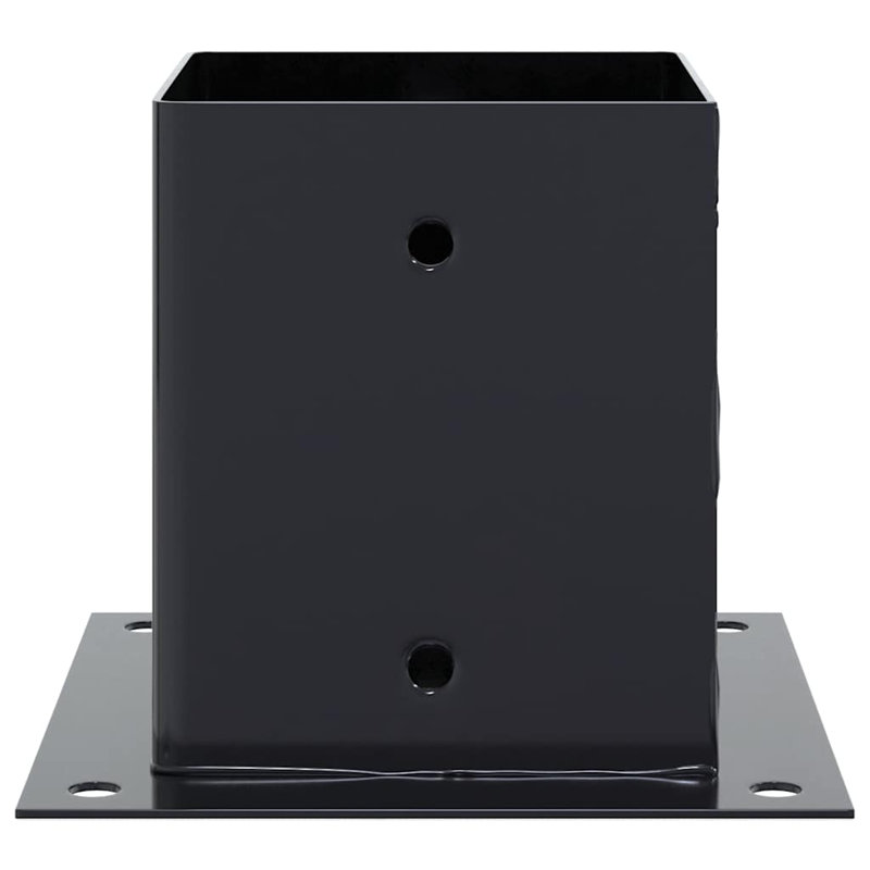 Post Bases Square 4 Pcs 101X101 Mm Galvanised Steel, Anthracite
