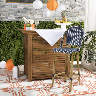Elle Wicker Outdoor 30'' Bar Stool