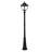 Pagoda Bulb Black 1-Light 87" H Solar Powered Lamp Post