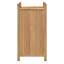 Pot de fleurs d'extérieur en bambou naturel 15,7 po x 15,7 po x 31,5 po avec incrustations décoratives
