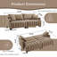 Canapé-lit futon, canapé-lit futon confortable avec 2 coussins carrés, canapé-lit convertible avec dossier réglable-1691933654