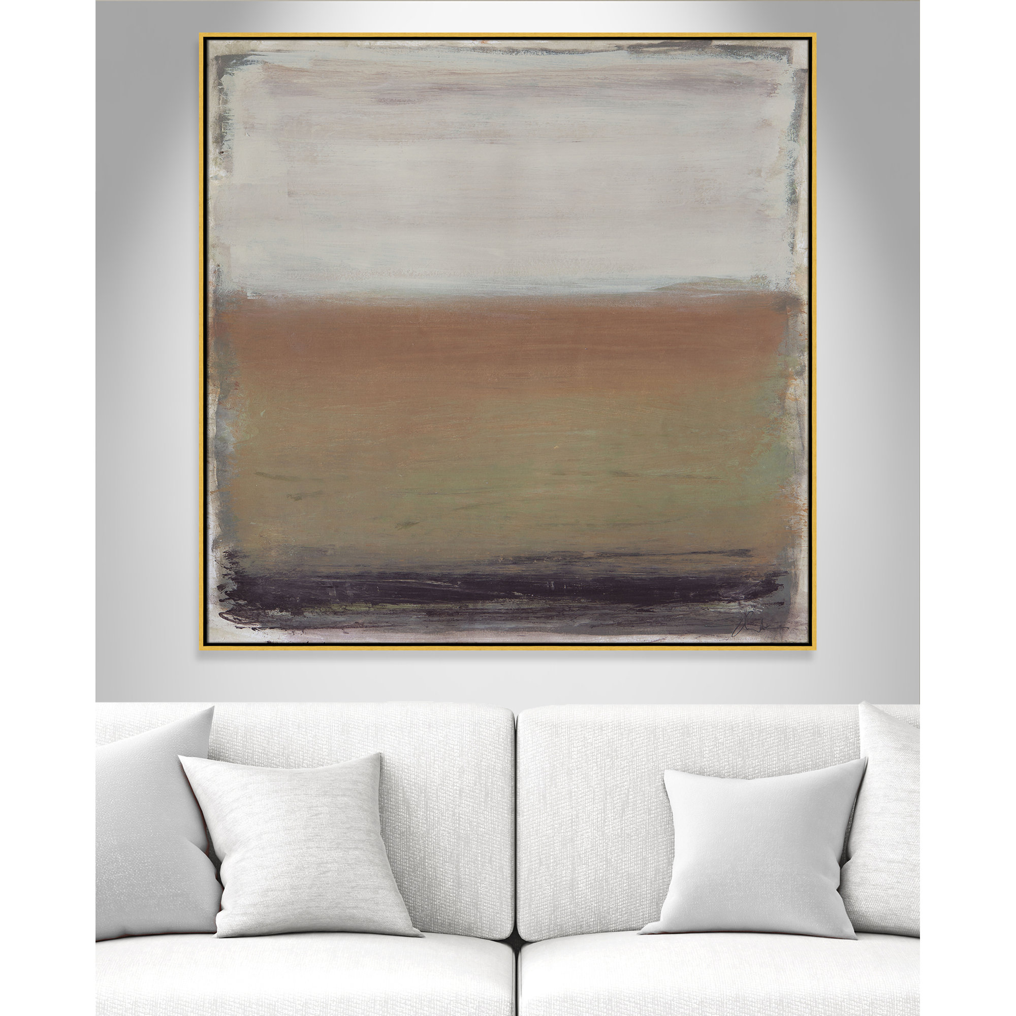 Arizona Print by , 46.5" H x 46.5" W, Gold