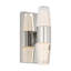 Sean Lavin Lassell 2-light single short wall sconce in natural brass finish with crystal shades-1452284920-1484823531