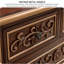 Décoration vintage rétro en bois sculpté et peint en or-2053079833