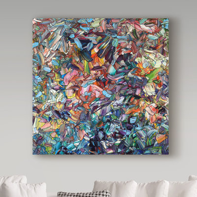 Gerrity 'Fragmenting Heart' Graphic Art Print on Wrapped Canvas