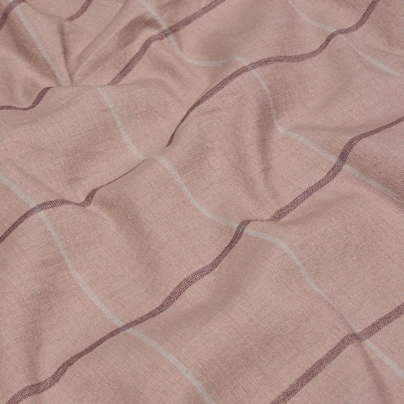 Tissu quadrillé Schumacher X Caroline Z Hurley, Rose