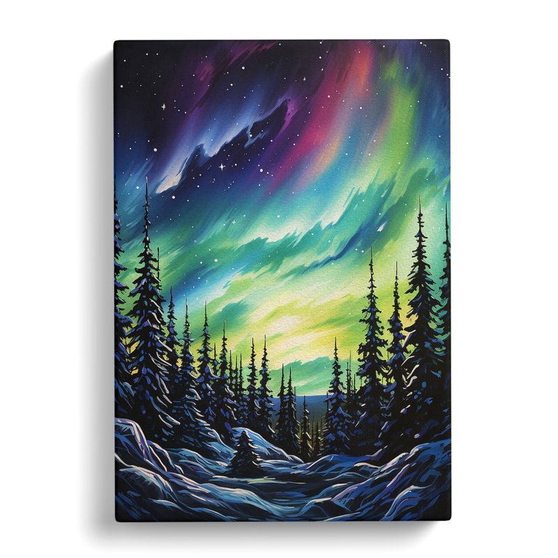Northern Lights - Wrapped Canvas, 60cm H x 40cm W x 3cm D