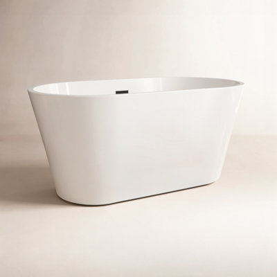 Iris 54" Freestanding Soaking Acrylic Bathtub
