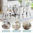 71'' Modern Glass Dining Table Set For 6-8,Ideal For Family Gatherings-1310049919-1310049918