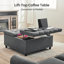 Table basse avec repose-pieds Cristba-826170634