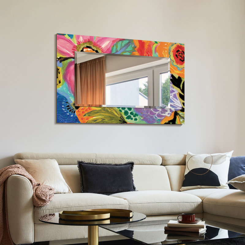 Dierk Glass Frame Rectangle Wall Mirror