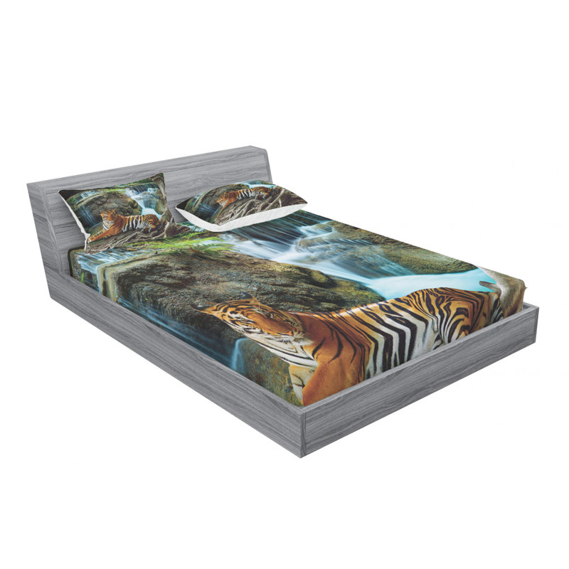 Microfiber Sheet Set, Queen Sheet Set with Fitted Sheet