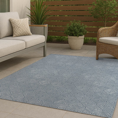 Tapis d'extérieur antidérapant Ikat