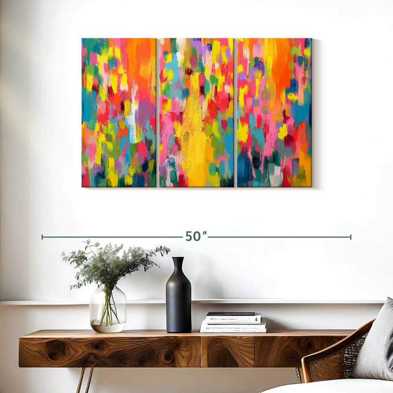Avery Abstract Vibrant Mix I, H 24 po x l 38 po