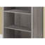 Bibliothèque, bibliothèque, 6 niveaux, H 72 po, bureau, chambre à coucher, stratifié gris, transitionnel-121424752-133338827