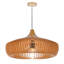Luminaire suspendu 1 lumière tambour en bois