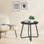 Table d'appoint ronde ronde en métal imperméable pour patio, jardin et balcon | Idée de cadeau-488351611