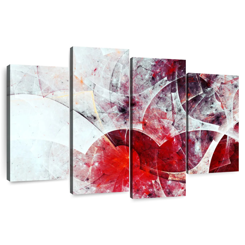 Avery Red Digital Abstract, 22" H x 36" W