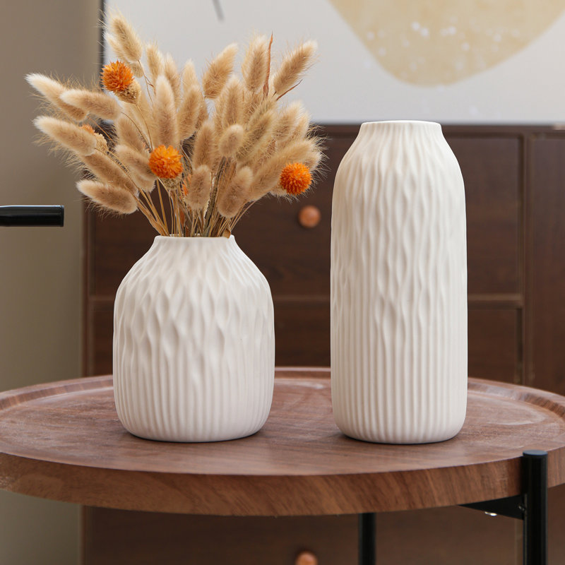 Vase de table Akaisha, Blanc