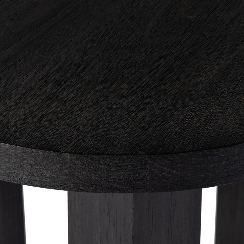 Mesa Solid Wood End Table, Ebony Parawood