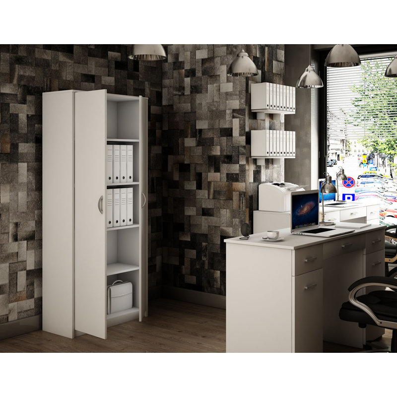 Bookcase Simple R5 Sonoma Eiche, White