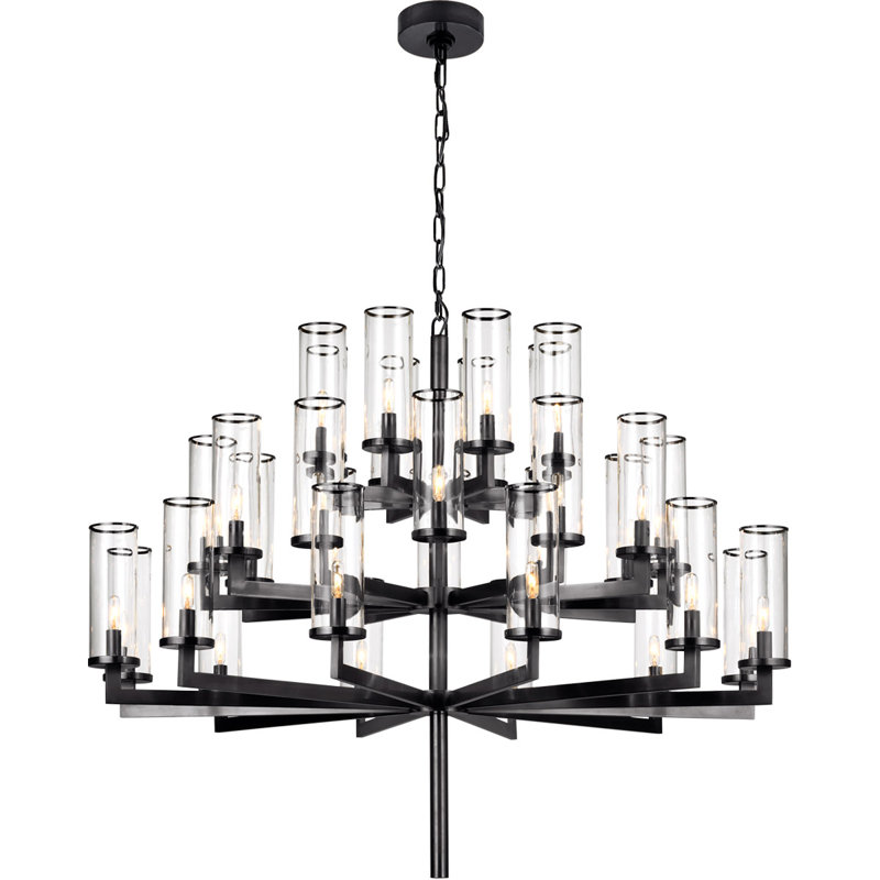 Kelly Wearstler Liaison Triple Tier Chandelier, Bronze