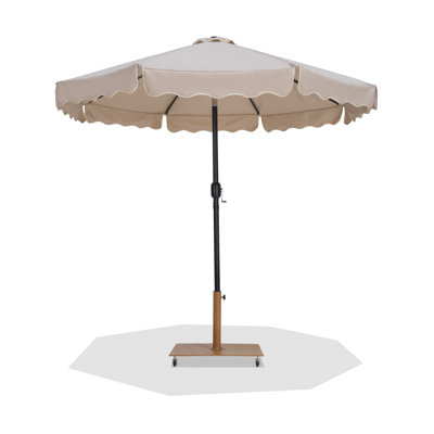 Ensemble de parasol en aluminium avec passepoil Amalfi