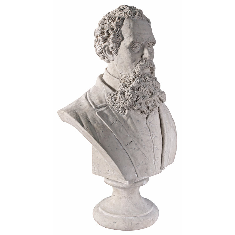 Charles Dickens Sculptural Bust