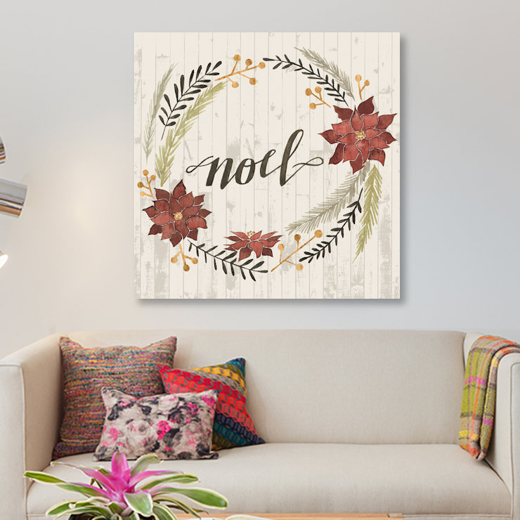 «Christmas I», impression sur toile, H 12 po x l 12 po x P 0,75 po, Toile tendue, Pas de tapis