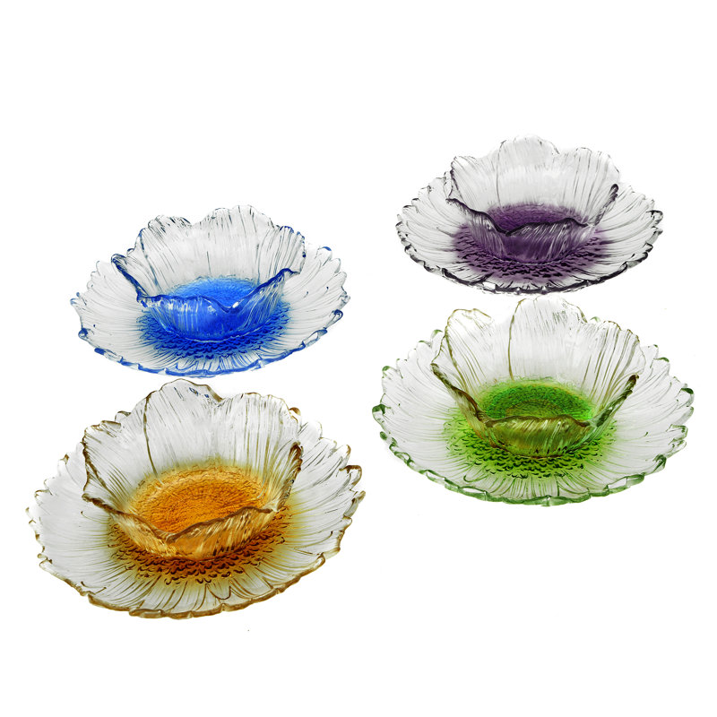 Ensemble de 4 assiettes à dessert Amerah