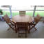 Clarisse Outdoor Round Teak Dining Table