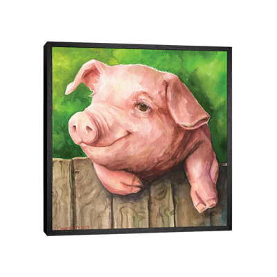 Little Piggy with Background 1 Piece Painting on Canvas