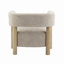 Fauteuil d'appoint rembourré Boucle