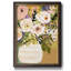 Fleurs d'été dans un vase II, toile encadrée de qualité supérieure - prête à être accrochée-603961467