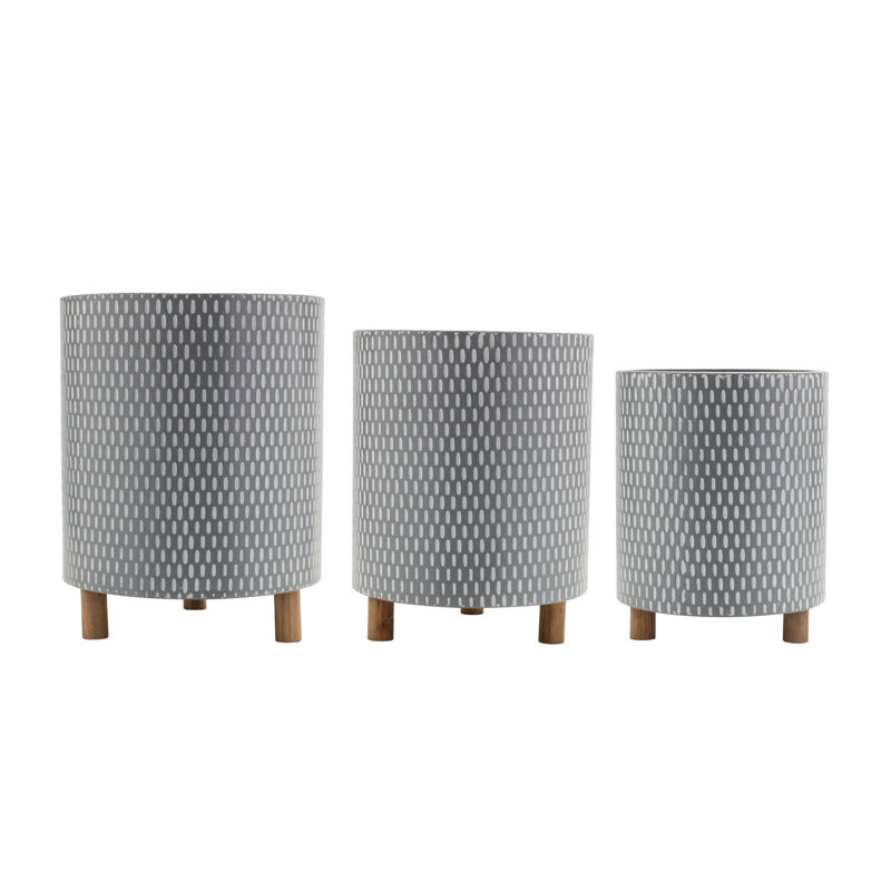 Jamson 3-Piece Iron Pot Planter Set