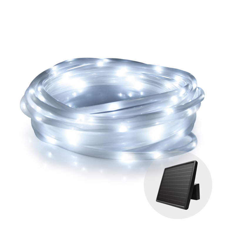 100 - Bulb 480'' Solar Powered LED Rope String Light