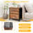 Nightstand with 2 Spacious Drawers For Bedroom, Bedside Table with Metal Frame, End Table with Storage Bins, Small Dresser For Closet, Entryway, College Dorm-1853157626