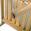 Chaises de salle à manger d'extérieur avec structure en bois d'acacia, finition teck clair et coussins beiges