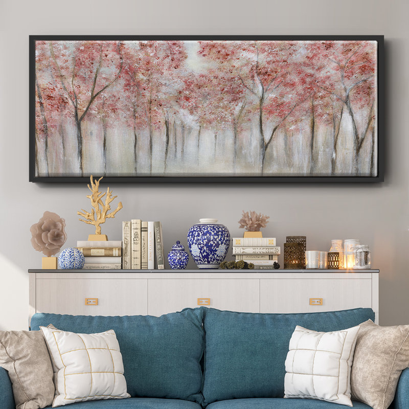 «Blush Spring», toile encadrée, Noir, H 8 po x l 20 po x P 1,5 po