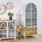 White + Burlywood Solid Wood Display Cases