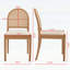 Ensemble de 2 chaises d'appoint en rotin, avec dossiers et pieds en bois-335358257-335358262