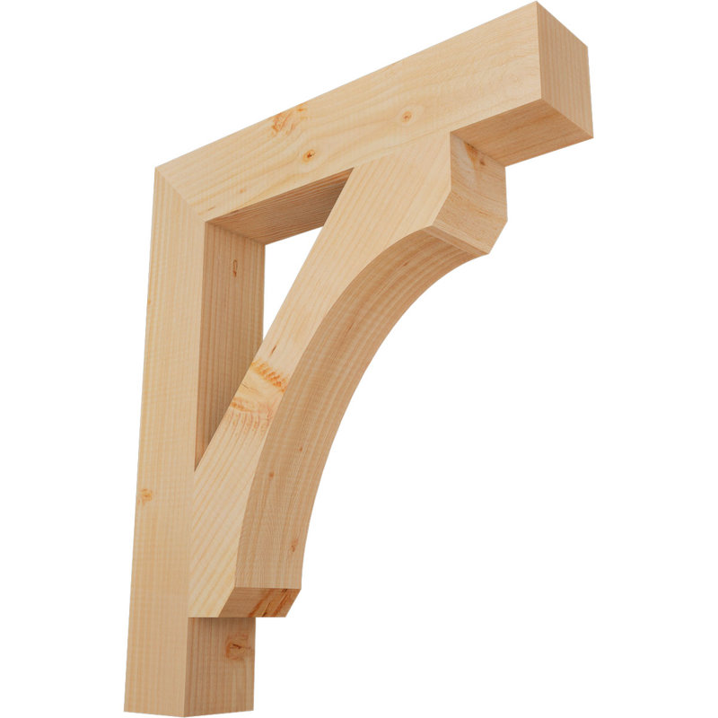 Support en bois rustique Legacy Block, Sapin de Douglas, Lisse, H 26 po x l 3,5 po x P 22 po