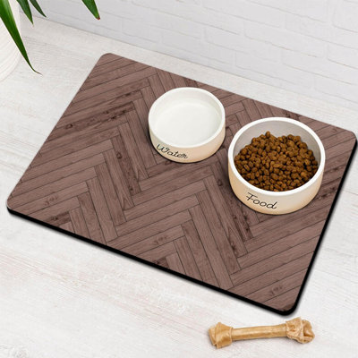 Dog Food Mats For Floors Absorbent Pet Cat Food Mat  Quick Dry Dog Bowl Mats