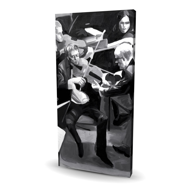 Art symphonique sur toile noir symphonique