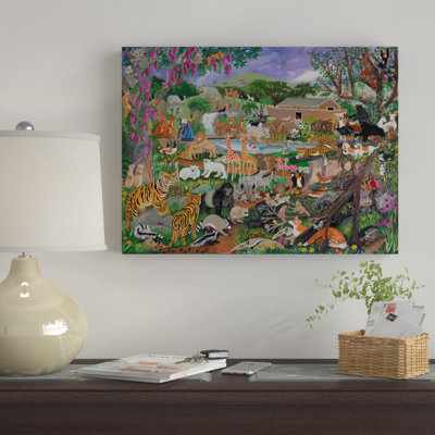 « noahs ark », reproduction de peinture à l’acrylique sur toile tendue
