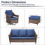 Ensemble de conversation pour 5 personnes Buenhomino