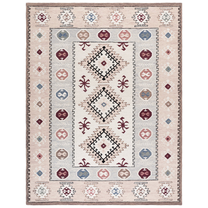 Laine 85% touffetée à la main Metro 899; Tapis oriental 15% coton, Rectangle 9 pi x 12 pi
