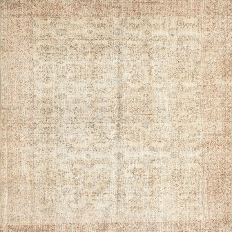 Tapis brun/crème/gris traditionnel Brankovice, Rond 3 pi