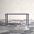 Jason 62" W Rectangular Aluminum Dining Table with Umbrella Hole 